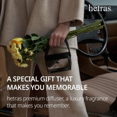 hetras Premium Car Diffuser Set(2 Pack, 2.6 fl.oz. Each), Book Store - Woody Herb Scent, Long-Lasting Fragrance, Air Freshener for Car, Car Interior Decor & Accessories, Gift-Worthy Luxurious Scent - Image 7