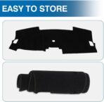 KUST Black Dash Cover for Honda CRV CR-V 2023 2024 2025 2026 (Without HUD) Non-Slip Dashboard Cover Polyester Interior for CRV Accessories Sunshade No Glare - Image 7