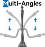 SkyTitanfor Garmin GPS Car Mount Cup Holder Replacement 17mm Ball Mount with Adjustable Long Arm fit 3.5-5.5 Inches Garmin GPS Nuvi Drive Dezl - Image 4