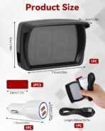 Universal GPS Speedometer HUD Display for Car, Real-Time MPH Digital Speed, MPH Warning Car GPS Overspeed Alarm Speedometer with LED Large Font Display+USB Cable Plug for Truck Motor SUV All Vehicles - Image 2