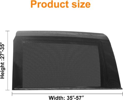 2 Packs Mesh Car Window Screen for MPV Sliding Door,Single Layer Sunshade for Large Square Car Truck Windows - Image 7