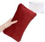 vocheer Small Pillow 11" x 7", Mini Travel Pillows for Sleeping, Tiny Pillow for Neck, Wrist, Lumbar, Knee, Pets, Multifunctional Machine Washable Pillows for Bed, Office, Travel, Camping, 1pc-Red