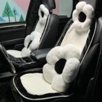 4 Pack Plush Flower Car Headrest Pillow and Lumbar Support Pillow Soft Comfortable Car Headrest Pillow Cute Car Accessories for Car Driving Cute Neck Pillows for Driving Car Decor - Image 4