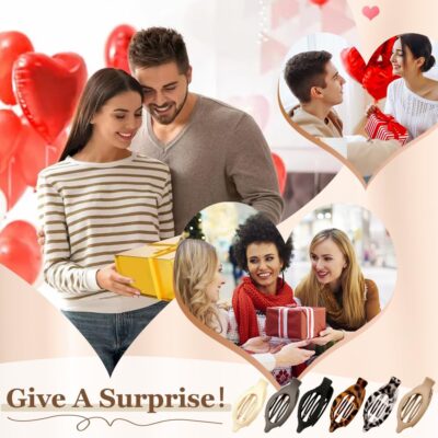 Flat Hair Clips for Women, Flat Claw Clips & Duckbill Hair Clips for Thick or Thin Hair, No-Slip Grip Hair Styling Accessories for Daily Use (Multicolor-C) - Image 8