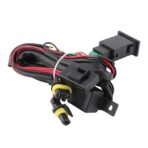 12V 40A Universal LED Light Bar Wiring Harness, Car LED Fog Light On/Off Switch Wiring Harness Relay Kit Fit for Most Vehicle