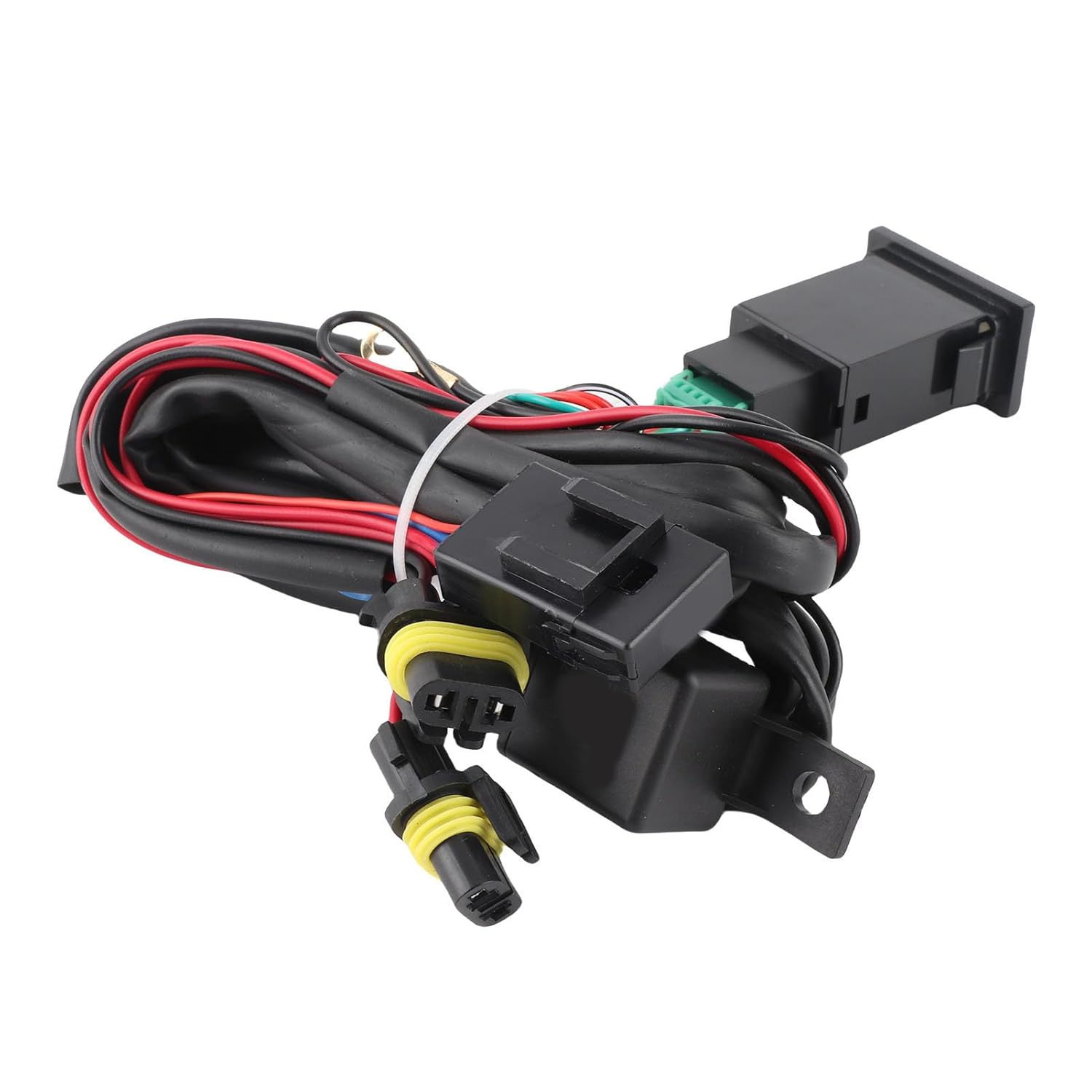 61vP8VF63CL._SL1500_.jpg 12V 40A Universal LED Light Bar Wiring Harness, Car LED Fog Light On/Off Switch Wiring Harness Relay Kit Fit for Most Vehicle - Image 1