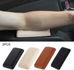 Bibabala Car Armrest Cushion, 2 Pcs Car Knee Leg Elbow Cushion, Removable Soft Leather Pad, Universal Car Comfort Accessories for Arm Foot Knee Pain Relief(Black Leather) - Image 8