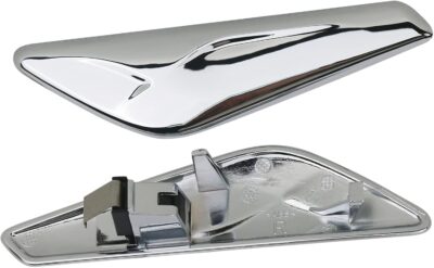 Front Fender Chrome Trim Finisher for Left Driver & Right Passenger Side Fender Compatible with BMW X3 F25 X4 F26 2011 2012 2013 2014 2015 2016 2017 Replaces 51117338569 51117338570 - Image 6