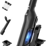 Sweepcent Handheld Vacuum Cordless, 24Kpa Car Vacuum with Brushless Motor, Charging Dock, Rechargeable, 1.5lbs Portable Handheld Vacuum with 2-Speed for Home/Car/Pet, Black