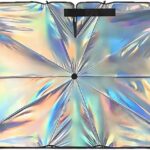 ZIMISI Car Windshield Sun Shade Umbrella, 55" x 31.5" Foldable Car UV Block Coating Shield Cover with 360° Rotation Handle, Front Window Heat Insulation Protection Accessory for Truck, SUV (L Size)