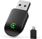 Wireless CarPlay Adapter for iPhone - Convert Wired to Wireless, Mini USB Design, Plug & Play - Compatible with Cars with Apple CarPlay - Includes USB-C Cable - Fast Connection, No Latency