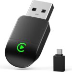 Wireless CarPlay Adapter for iPhone - Convert Wired to Wireless, Mini USB Design, Plug & Play - Compatible with Cars with Apple CarPlay - Includes USB-C Cable - Fast Connection, No Latency