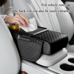 Arm Rest Cover for Car,Multi-Functional Car Armrest Storage Box with Tissue Box,Center Console Cup Holder,Phone Holder,Height Increasing Cars Center Console Organizer - Image 6