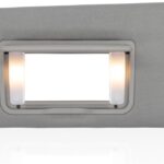 NHILES Left Driver Side Sun Visor Fits for Honda Pilot 2016-2022 Honda Ridgeline 2018-2020 Replacement Sun Shade # 83280-TG7-A12ZB (Wisteria Light Gray)