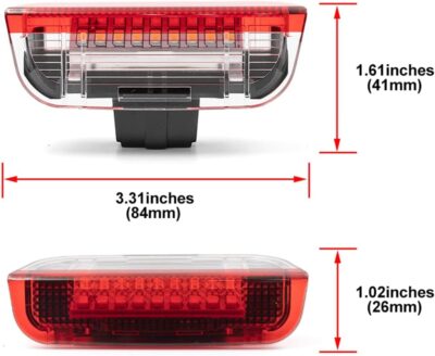 NJSBYL Led Door Panel Courtesy Lights for Atlas Arteon CC Eos Jetta MK5 MK6 Pasat-B6 NMS Golf MK7 Rabbit Footwell Step Welcome Light Side Door LED Projector Lamps White - Image 8