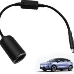USB C to 12V Adapter/18W Type C Male to 12V Cigarette Lighter Socket Female Cable, GPS, Dash Cam, Car Led Light Strips etc Power line