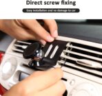 HAPPYHORSE Car Phone Holder Compatible with Fiat 500 2010 2011 2012 2013 2014 2015 car Center Console Aluminum Alloy Special Mobile Phone Bracket Accessories (Style E) - Image 9