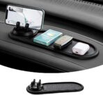 Tumecos Car Non-Slip Pad for Car Dashboard,Dashboard Mat for Car Dashboard Accessories,Dash Cell Phone Mount,Non-Slip Mat Can Hold Cell Phone, Keys, Sunglasses