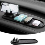 Tumecos Car Non-Slip Pad for Car Dashboard,Dashboard Mat for Car Dashboard Accessories,Dash Cell Phone Mount,Non-Slip Mat Can Hold Cell Phone, Keys, Sunglasses