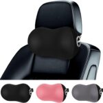 LIQUN Car Seat Neck Pillow, Skin Friendly Car Head Pillow, Memory Foam Neck Support, Driving to Relieve Neck Pain and Shoulder Pressure, (Black)