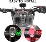 Dirt Bike Light Bar Kit, 4 Modes White Yellow Combo Front LED Headlight Kit with Strobe Universal for Dirt Bike Pit bike Ski-D oo G4 Motocross - Image 5