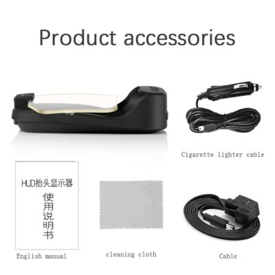 OBD2 Gauge Display, Universal Digital HUD Projector with Real-Time Speedometer RPM Water Temp Monitoring Plug and Play for Car Truck SUV Driver Safety Easy Read for Commuting Road Trips - Image 4