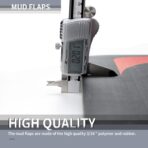 Mud Flaps for Semi Truck, 24''X30'' Heavy-Duty Mud Guards Splash Flaps，Black Semi Mud Flaps for Trailer Freightliner Kenworth Peterbilt - Image 3