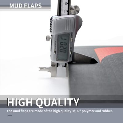 Mud Flaps for Semi Truck, 24''X30'' Heavy-Duty Mud Guards Splash Flaps，Black Semi Mud Flaps for Trailer Freightliner Kenworth Peterbilt - Image 3