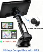 1Zero Replacement Suction Cup Car Mount for CarPlay Screen with Quick Extension Arm, Compatible with 7-11 Inch Portable Car Play Screens, Adjustable Dashboard Windshield in-Car Monitor Bracket Holder - Image 7