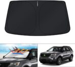 KUST Windshield Sun Shade for 2011-2019 Ford Explorer SUV Accessories, Custom Fit Car Front Sun Shade Foldable Window Shade Sun Visor Protector Blocks UV Rays