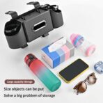 Backseat Car Organizer, 4-in-1 Car Organizer Back Seat with Cup Holder & Tissue Box, Multi-Pocket Car Back Seat Organizer for Phone, Drinks, Travel & Daily Use (Black) - Image 7