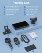 Carplay Screen for Car, Upgrade 7" HD Wireless Apple Carplay & Android Auto Touchscreen- Car Play Screen Stereo with Backup Camera, Mirror Link/Voice Control/Music Play/GPS Navigation -for All Vehicle - Image 9