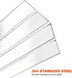 BASIKER Silver Door Pillar Trim Compatible with 2014-2020 Chevy Impala Accessories Stainless Steel Chrome Window Molding Trim (6pcs) - Image 7