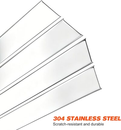 BASIKER Silver Door Pillar Trim Compatible with 2014-2020 Chevy Impala Accessories Stainless Steel Chrome Window Molding Trim (6pcs) - Image 7