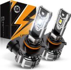 Auxbeam H10 9140 9145 Fog Lights, 10000LM 400% Brighter H10 9040 9045 Fog Light, White Strong Penetrating Light, Super Bright Plug and Play