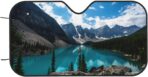 Clear Blue River with Mountains Windshield Sunshade for Car SUV Truck Foldable Uv Ray Reflector Front Window Sun Shade Visor Shield Cover - Image 9