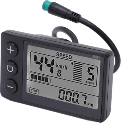Electric Bike LCD Display, Electric Bike LCD Display Meter,S866 Electric Bike LCD Display,Electric Bike LCD Display Panel,Waterproof Plug LCD Display,24V 36V 48V LCD Display - Image 4