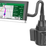 SkyTitanfor Garmin GPS Car Mount Cup Holder Replacement 17mm Ball Mount with Adjustable Long Arm fit 3.5-5.5 Inches Garmin GPS Nuvi Drive Dezl