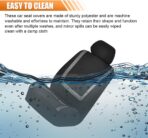 Car Seat Covers, Breathable Comfortable Automotive Seat Protectors, Anti-Slip 2 Front Seats Covers Airbags Compatible, Universal Washable Vehicle Accessories for Car, Truck, SUV (Black/Grey) - Image 5