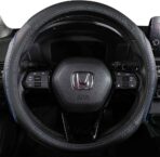 EKR Universal 15 inch Leather Steering Wheel Cover - Genuine Leather, Breathable, Anti Slip & Odor Free (Black with Blue Lines, M(14" 1/2-15" 1/4)) - Image 4