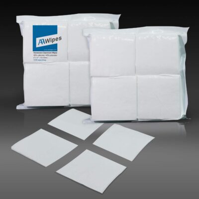 AAwipes Cleanroom Wipers 4x 4 (1200 Pcs, Cellulose/Polyester Blend, Grade A, 68GSM) Lint Free Wipes 4" x 4" for Lab, Electronics, Pharmaceutical, Printing and Semiconductor Industries - Image 2