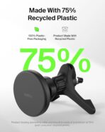 Belkin Wireless Car Charger, Magnetic Car Vent Mount w/ 3.3ft USB C Cable, Qi2 MagSafe Compatible Fast Charging iPhone Charger for iPhone 17, Galaxy S26, Pixel 10, & More - Travel Accessories - Black - Image 9