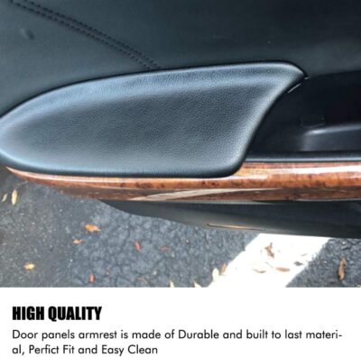 A ABIGAIL Compatible with 2008 2009 2010 2011 2012 Honda Accord Sedan Center Console Armrest Cover & Front Door Panels Armrest (Black) - Image 4