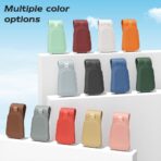 Sotfamily Sunglass Holder for Car Visor, Suede Cloth Magnetic Sunglass Organizer for Car Accessories, 2 Packs, Black - Image 9