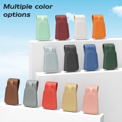 Sotfamily Sunglass Holder for Car Visor, Suede Cloth Magnetic Sunglass Organizer for Car Accessories, 2 Packs, Black - Image 9