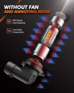 SEALIGHT 9006 Fog Lights LED Bulb, 9006 Hb4 LED Fog Light Bulbs 1:1 Size 9006 Bulb Plug And Play, 6000k Xenon White Light Pattern, Pack of 2 - Image 4