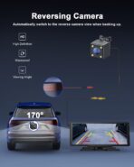 Avylet 8.1'' Wireless Apple Carplay Screen for Car, Android Auto with Backup Camera, Portable Car Stereo Touchscreen with OTA/GPS Navigation/Mirror Link/Voice Control/Bluetooth/AUX/FM/WiFi - Image 4