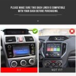 Auovo Dashboard Mats Compatible with Subaru Crosstrek Accessories 2012-2017 Forester 2014-2018 XV Impreza 2012-2016 Car Interior Silicone Dash Pad Liner Tray (Red Trim) - Image 2