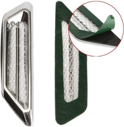 Modified car stickers Universal Car Air Chrome Side Vent Decor Sticker Accessories,1 Pair - Image 4