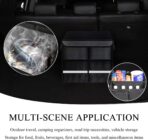 Trunk Organizer With Lid, Collapsible Waterproof Oxford Car Organizer with Aluminum Handle Base Plate, 2-Compartment 28L Sturdy Trunk Cargo Storage Organizer for RV SUV Truck (Black) - Image 5